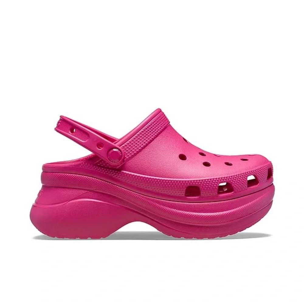 Crocs Classic Bae Clog BarbieCore Pink Platform Womens Festival Cartoon Comicon